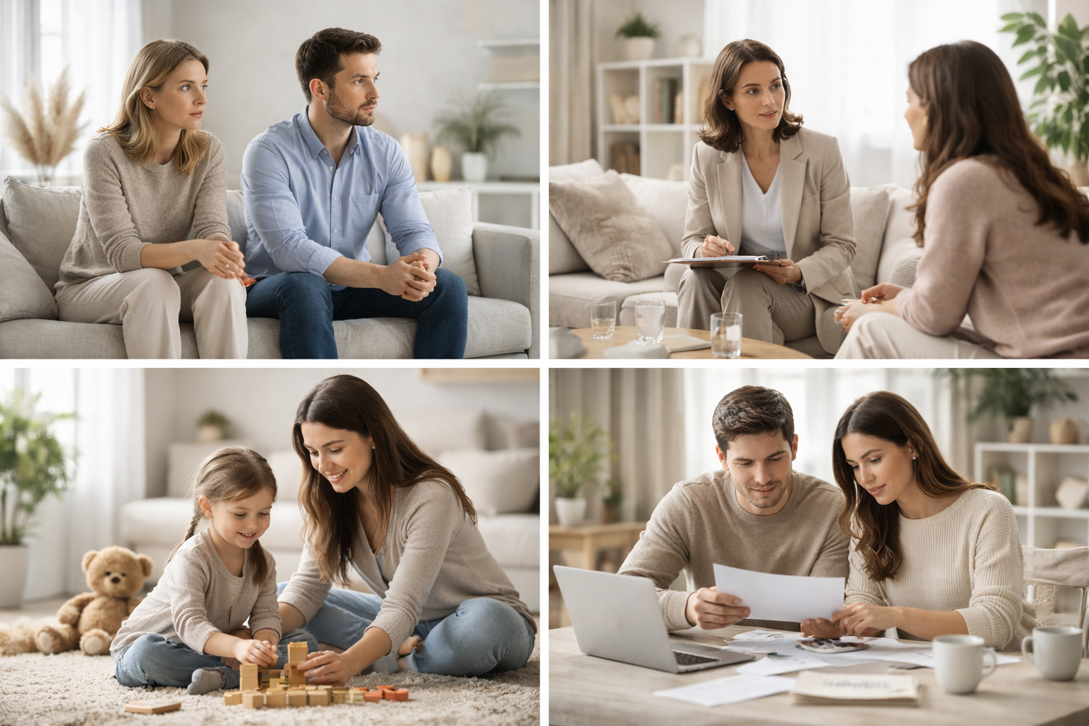 A calm, structured space for family conversations